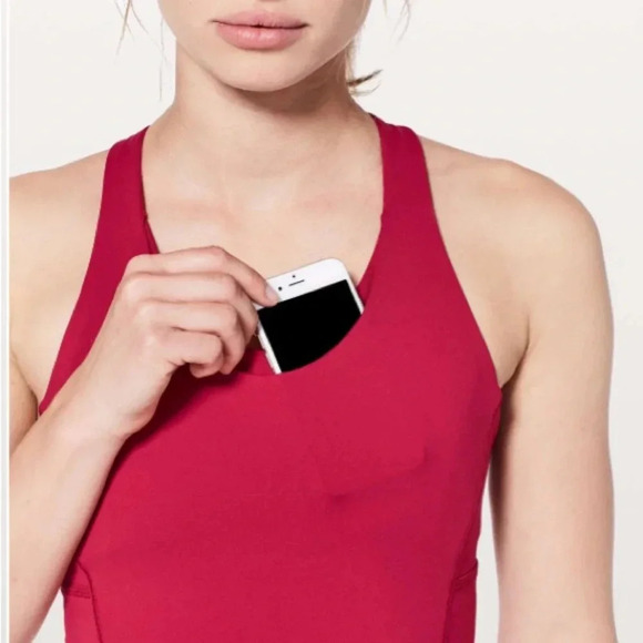 Lululemon Stash N Run Tank Ruby Red Size 6 - Picture 4 of 12